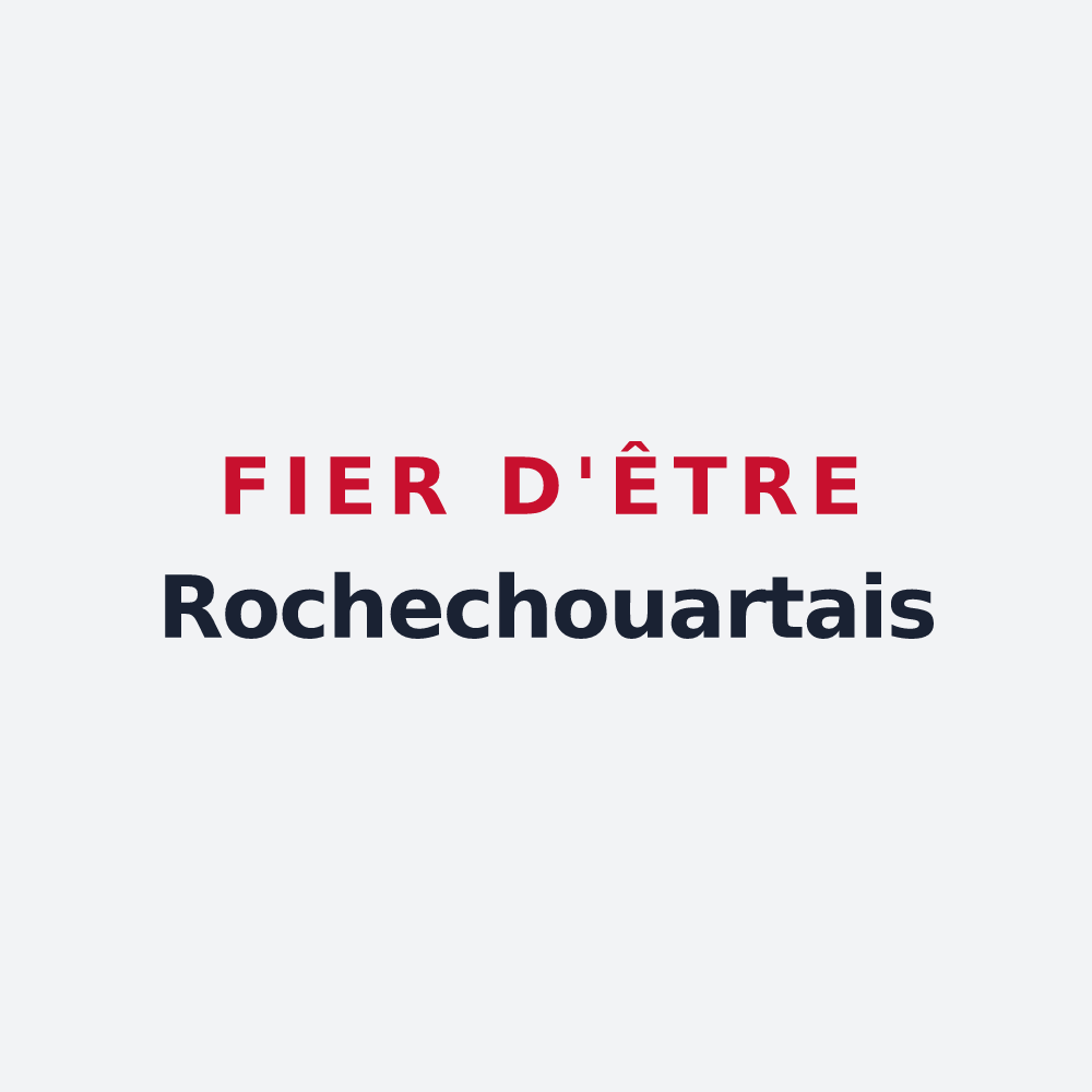 Poster « Fier d'être Rochechouartais » — design pour Rochechouart