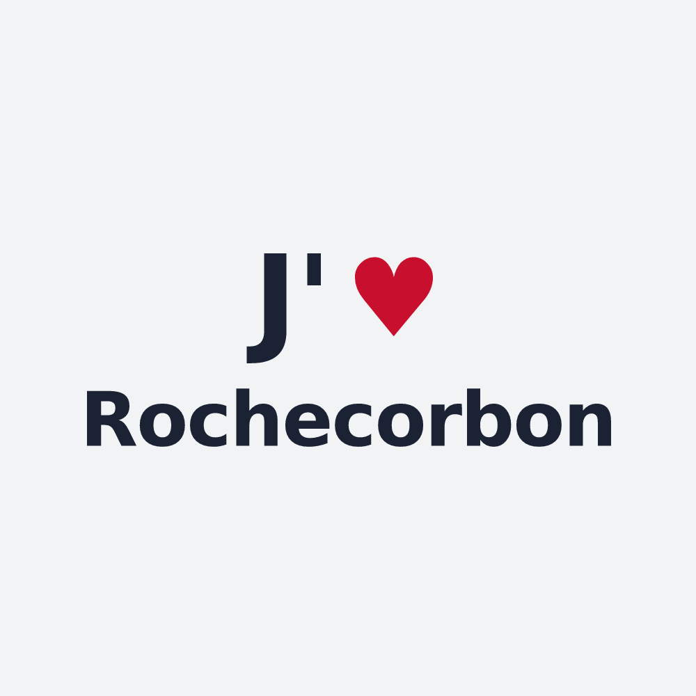 Poster personnalisé Rochecorbon — design J'aime Rochecorbon