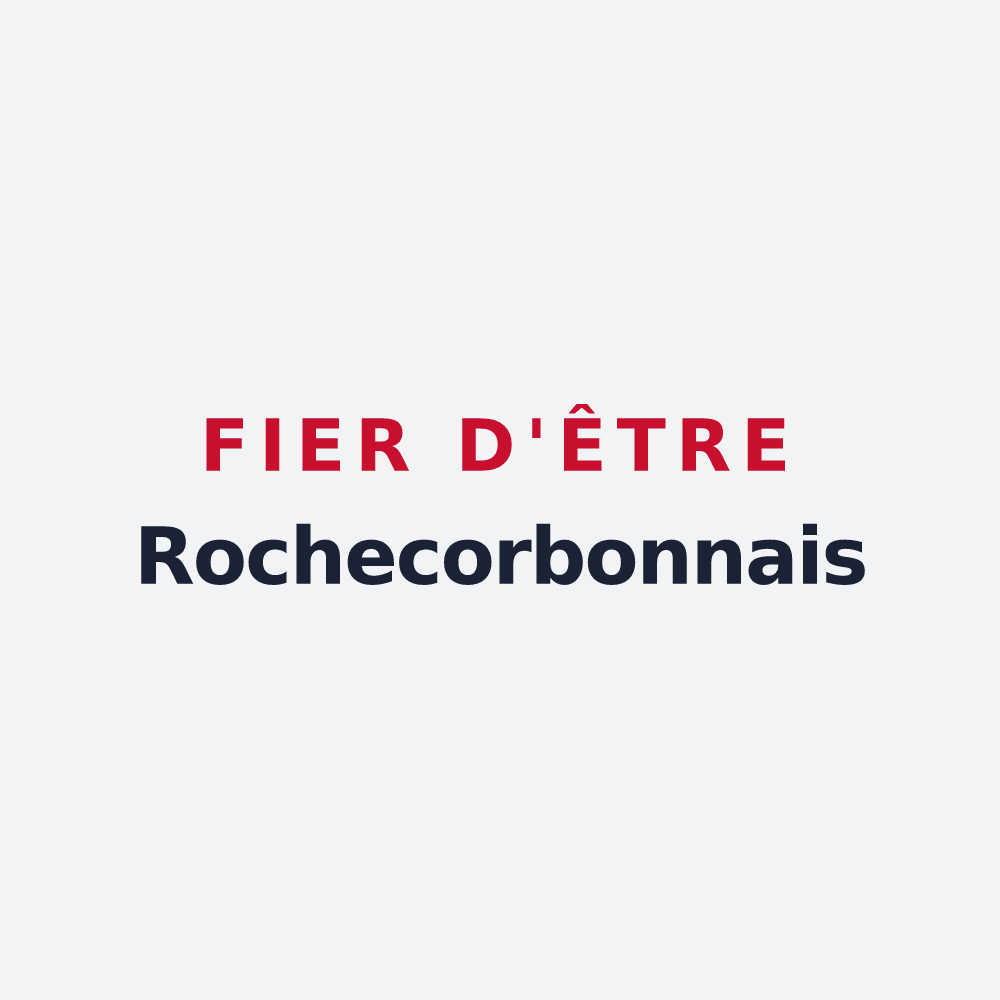 Poster « Fier d'être Rochecorbonnais » — design pour Rochecorbon