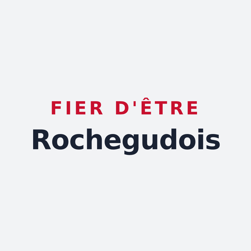 Poster « Fier d'être Rochegudois » — design pour Rochegude