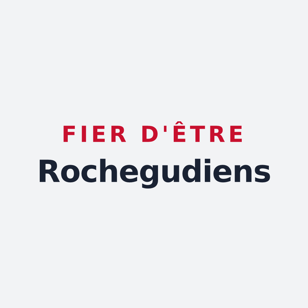 Poster « Fier d'être Rochegudiens » — design pour Rochegude