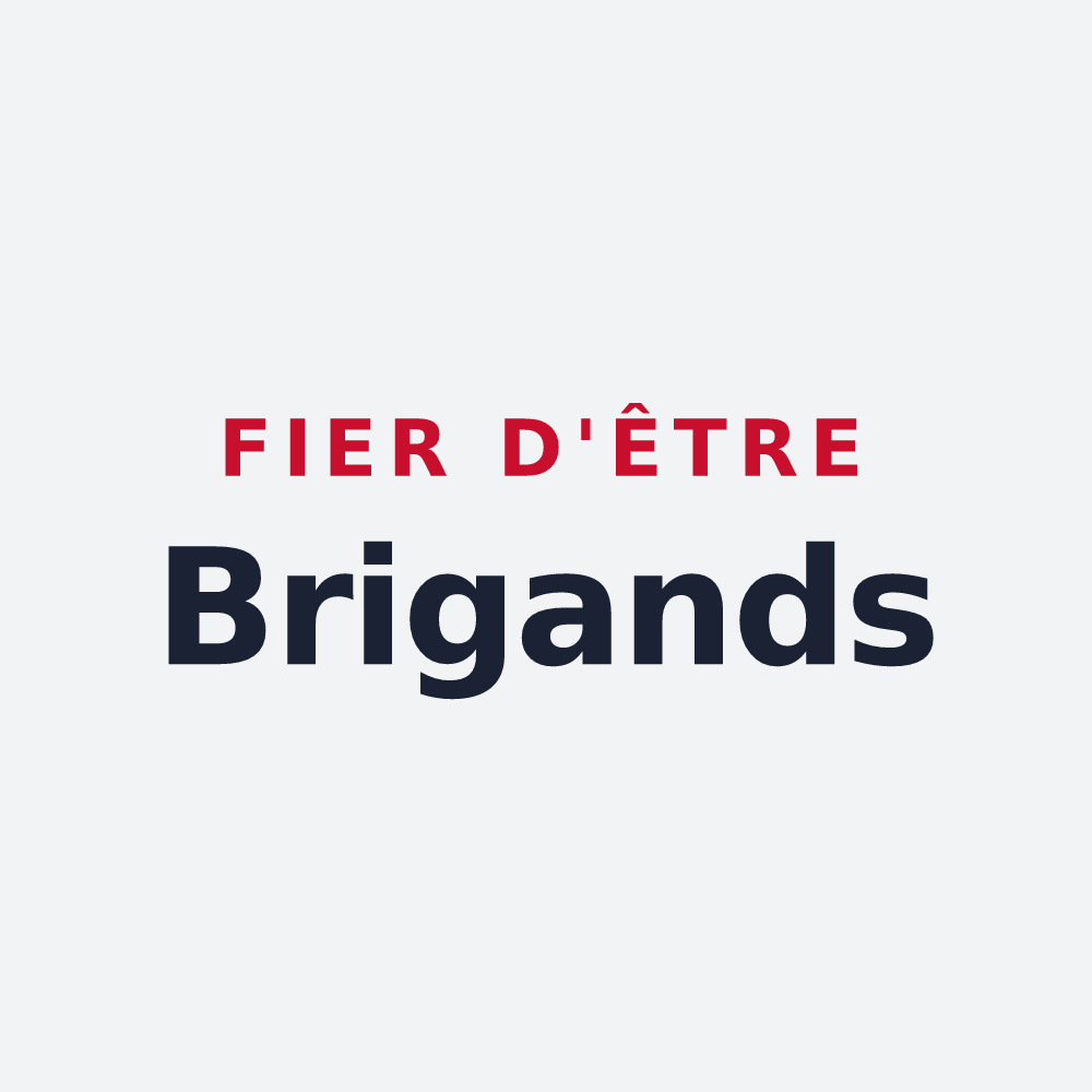 Poster « Fier d'être Brigands » — design pour Rochejean