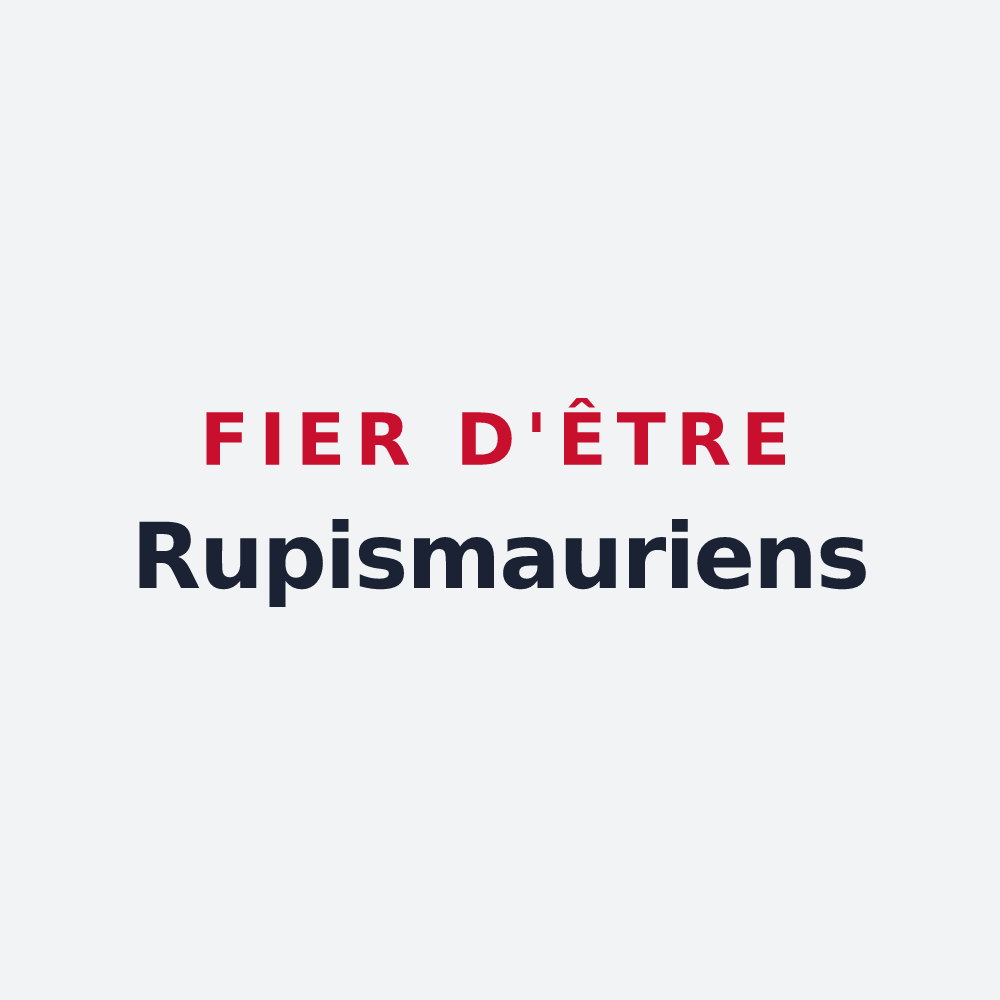 Poster « Fier d'être Rupismauriens » — design pour Rochemaure