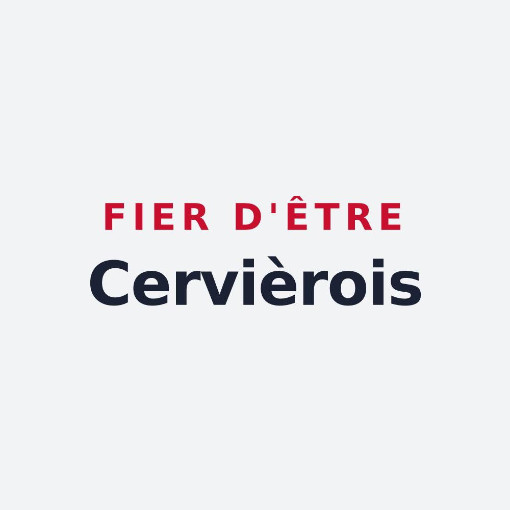 Poster « Fier d'être Cervièrois » — design pour Rocheservière