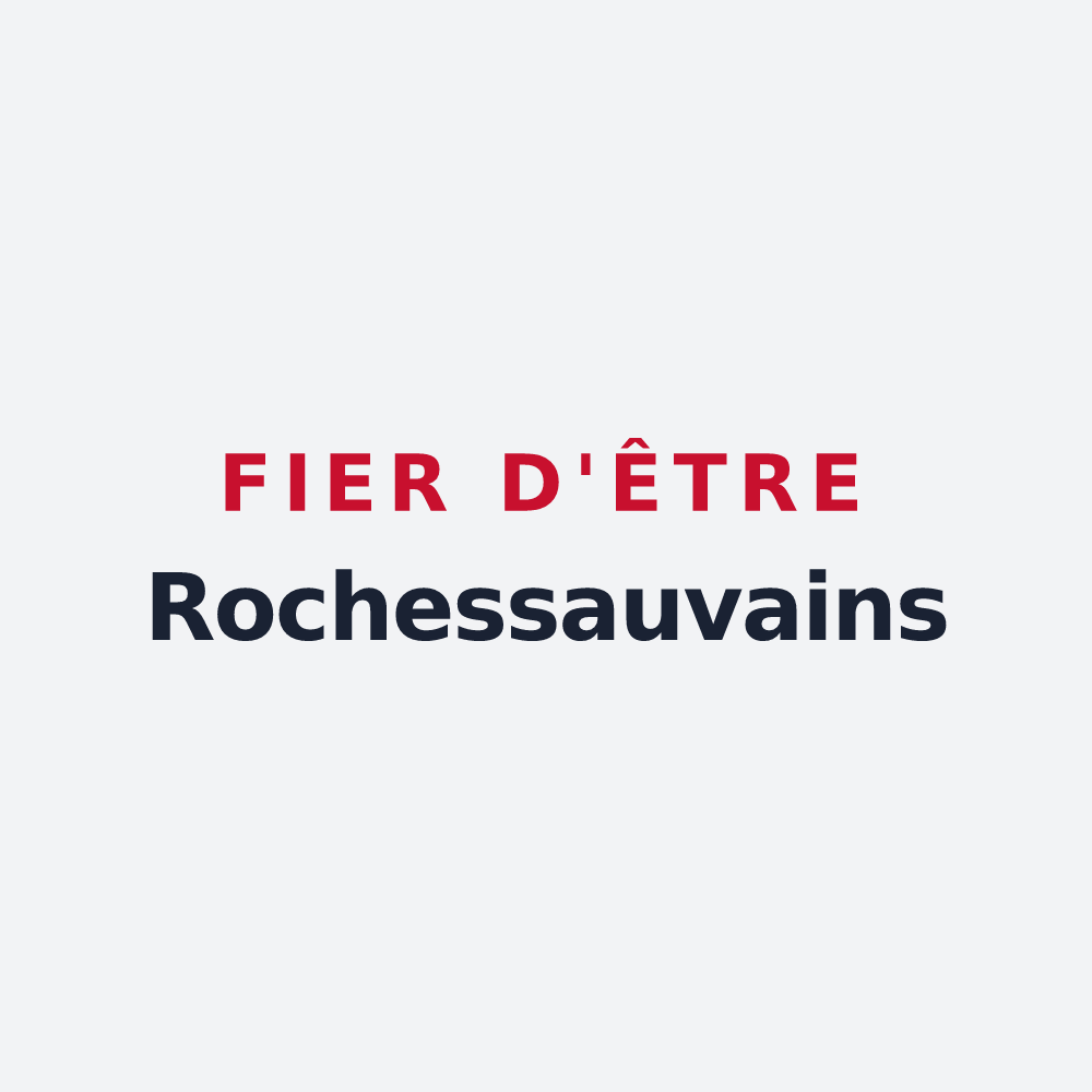 Poster « Fier d'être Rochessauvains » — design pour Rochessauve