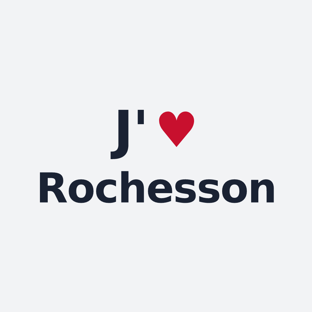 Poster personnalisé Rochesson — design J'aime Rochesson