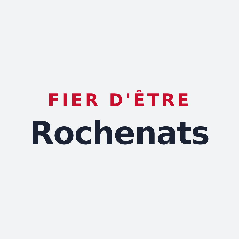 Poster « Fier d'être Rochenats » — design pour Rochesson