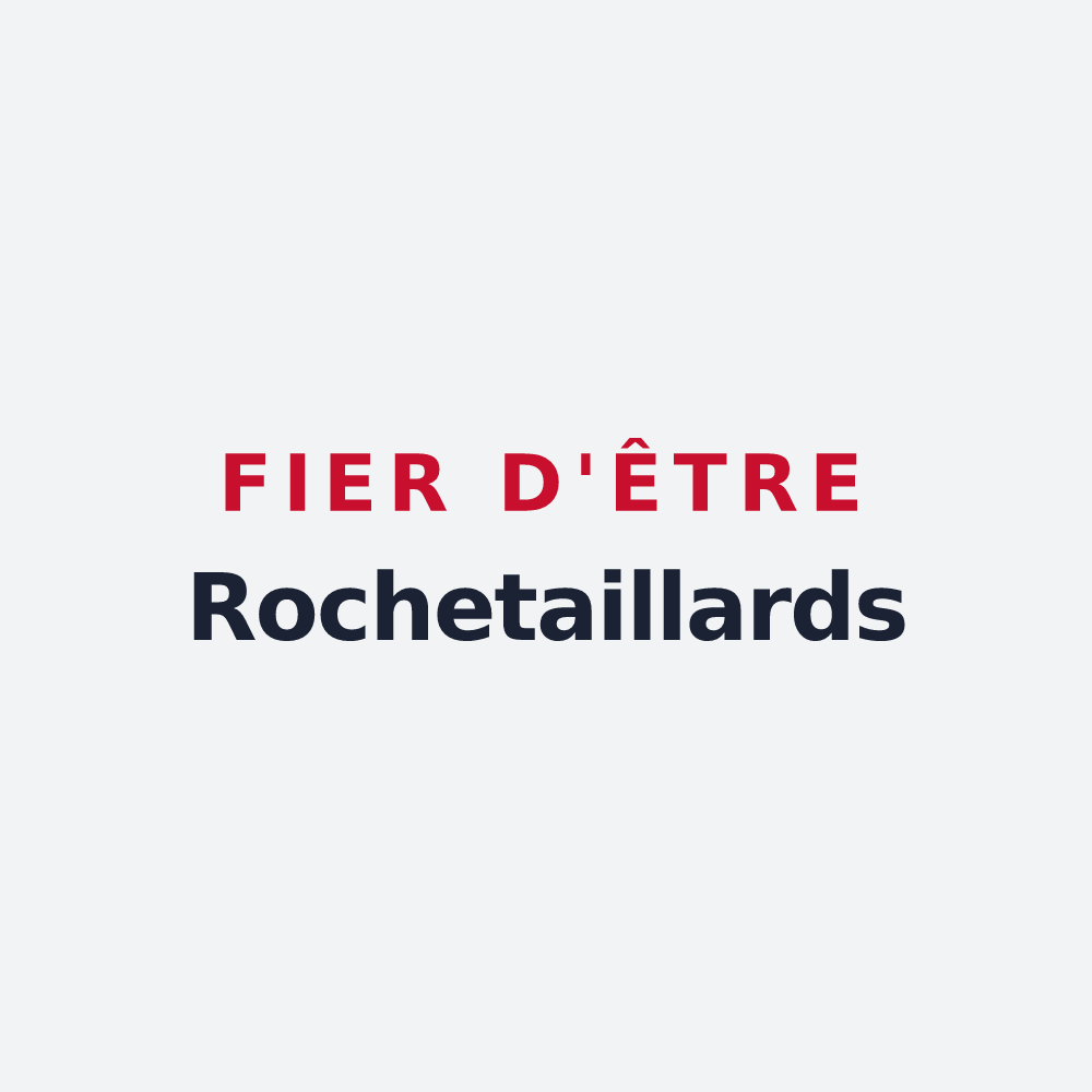 Poster « Fier d'être Rochetaillards » — design pour Rochetaillée-sur-Saône