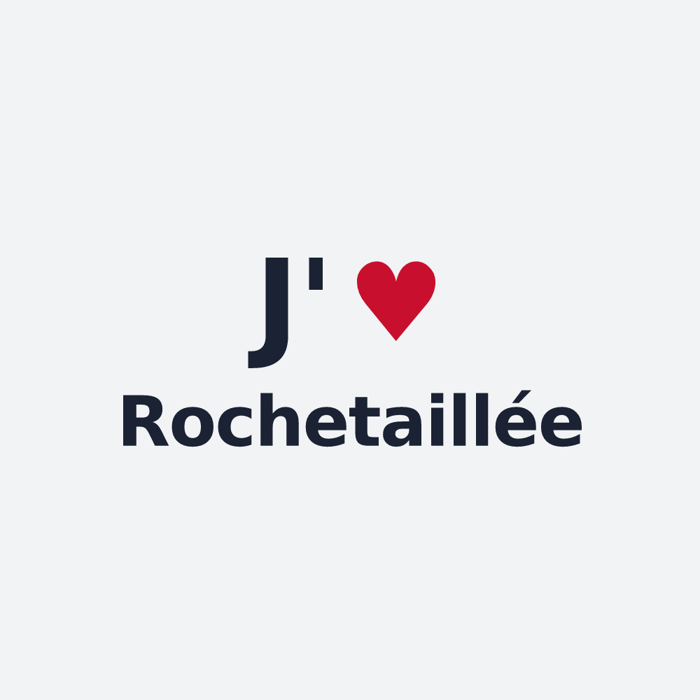 Poster personnalisé Rochetaillée — design J'aime Rochetaillée
