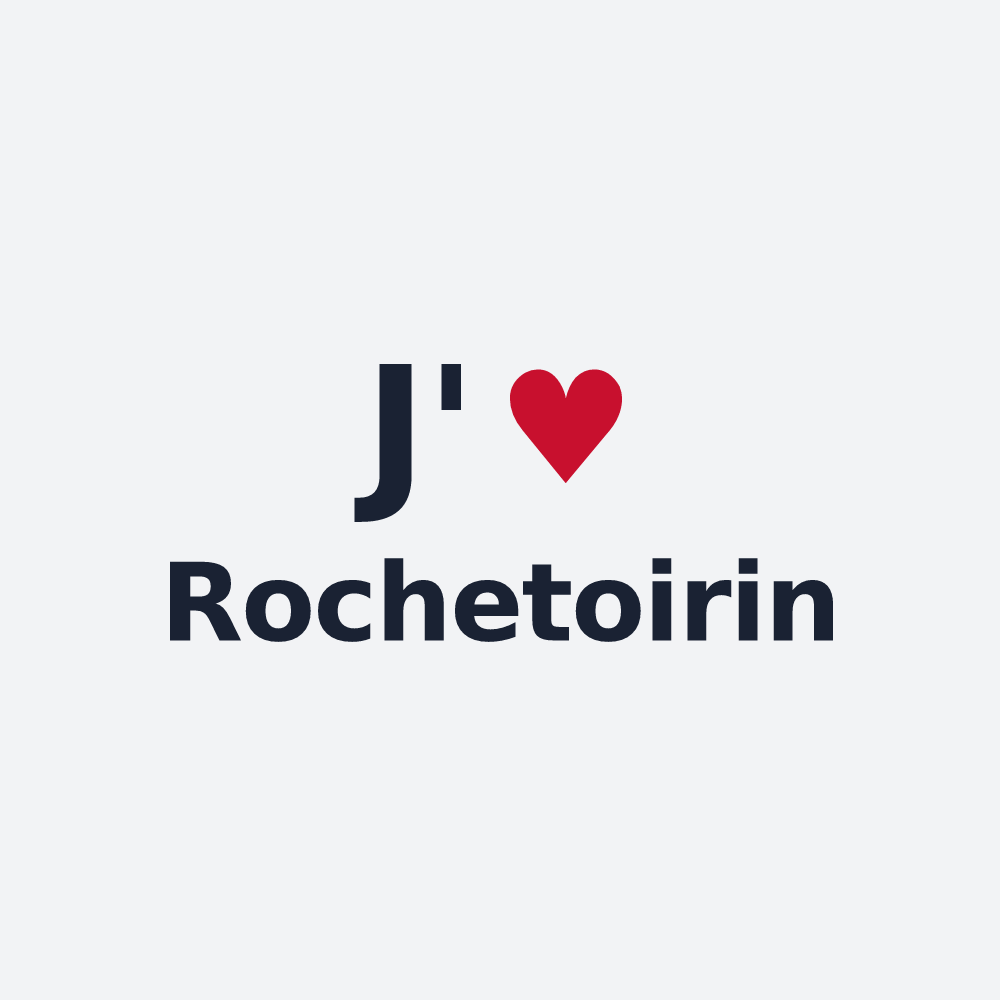 Poster personnalisé Rochetoirin — design J'aime Rochetoirin