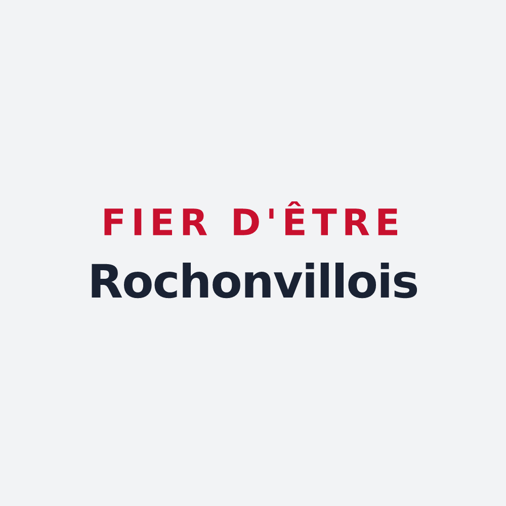 Poster « Fier d'être Rochonvillois » — design pour Rochonvillers