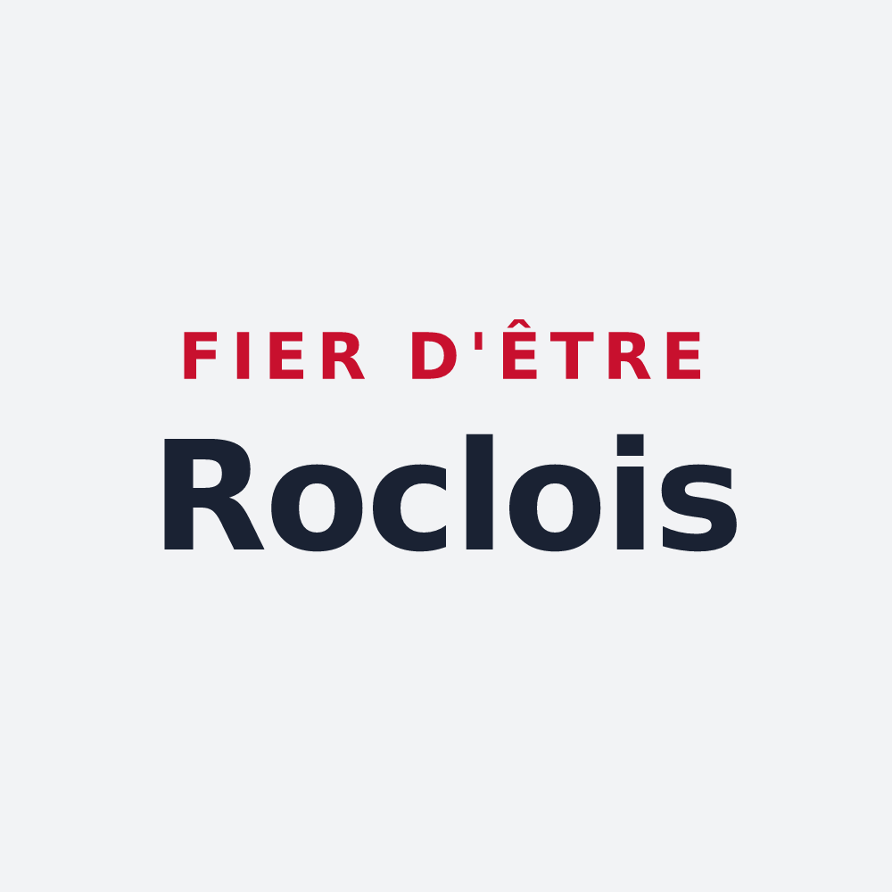 Poster « Fier d'être Roclois » — design pour Rocles