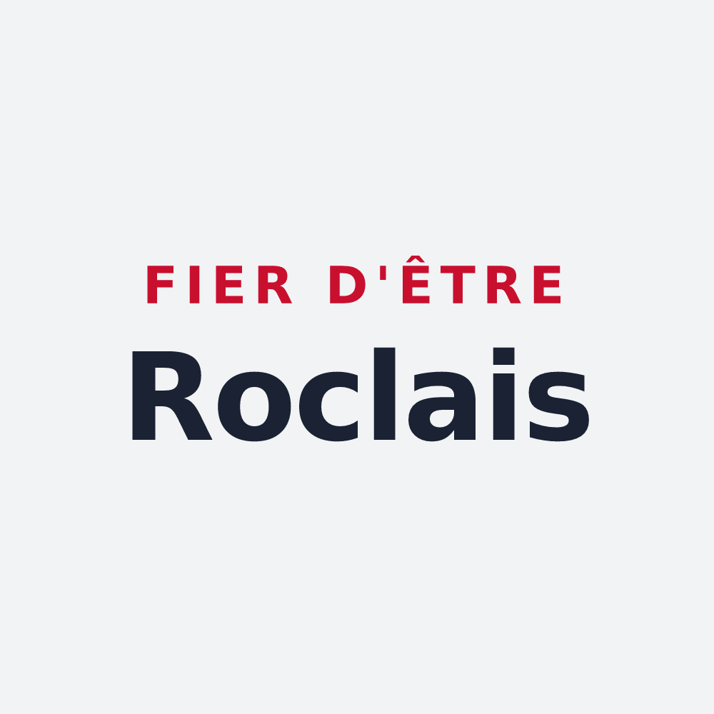 Poster « Fier d'être Roclais » — design pour Rocles