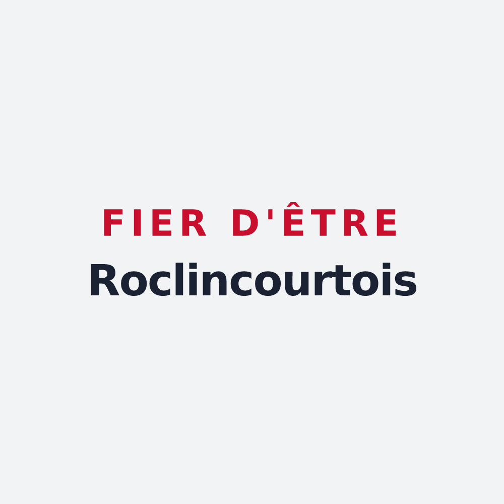 Poster « Fier d'être Roclincourtois » — design pour Roclincourt
