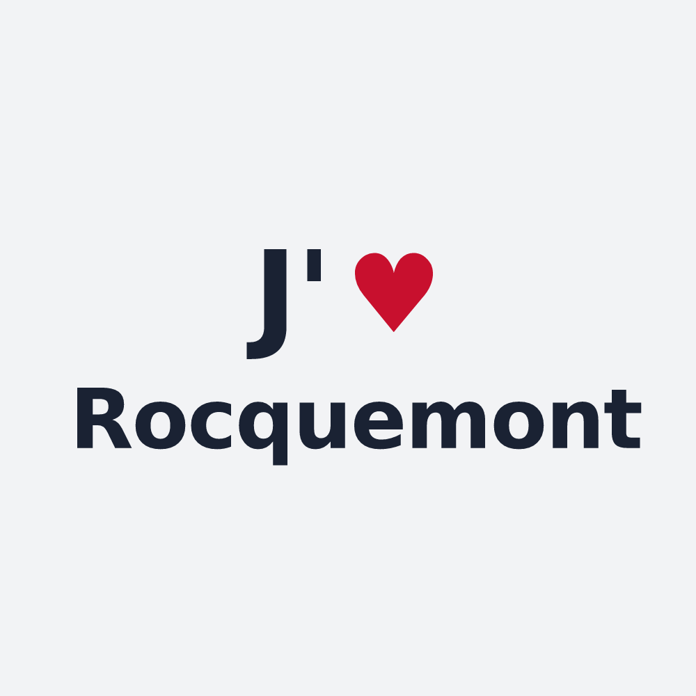 Poster personnalisé Rocquemont — design J'aime Rocquemont