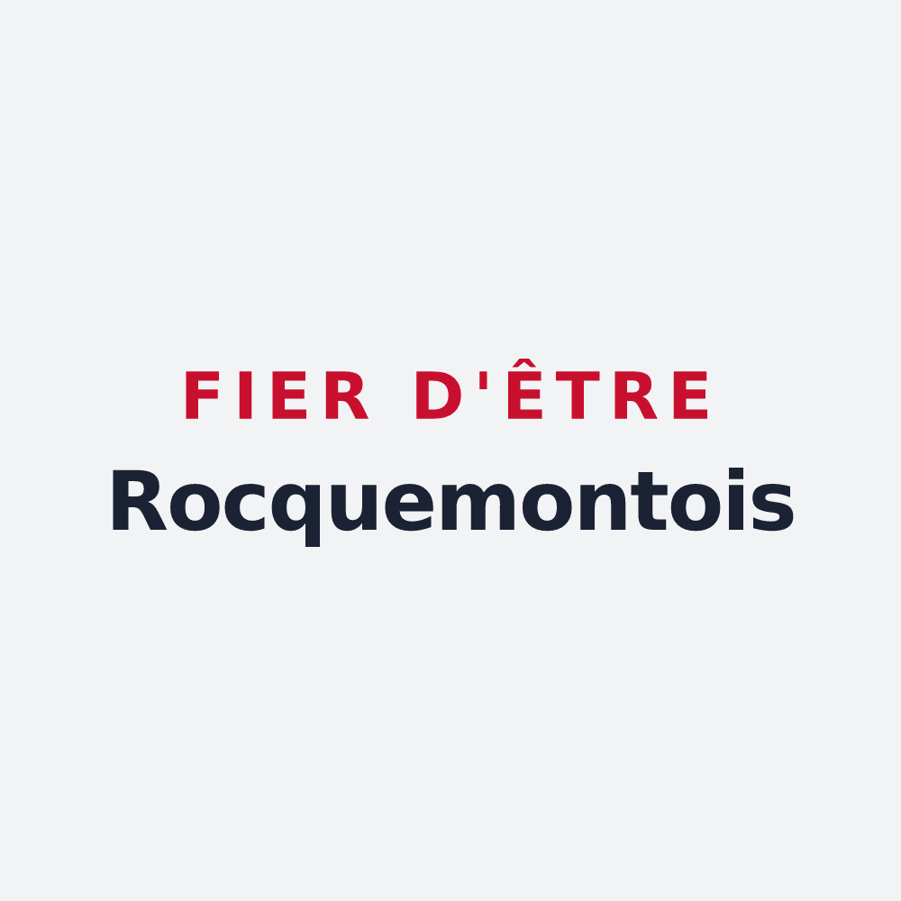 Poster « Fier d'être Rocquemontois » — design pour Rocquemont
