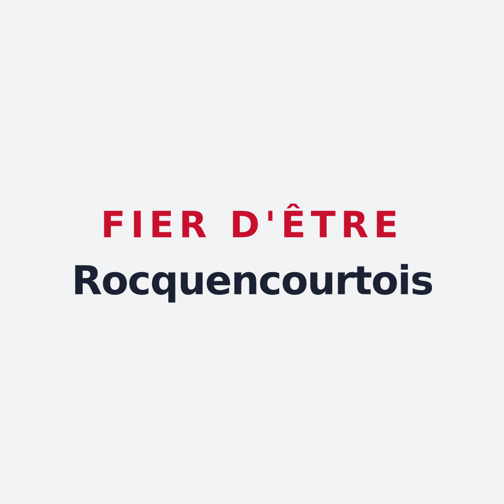 Poster « Fier d'être Rocquencourtois » — design pour Rocquencourt