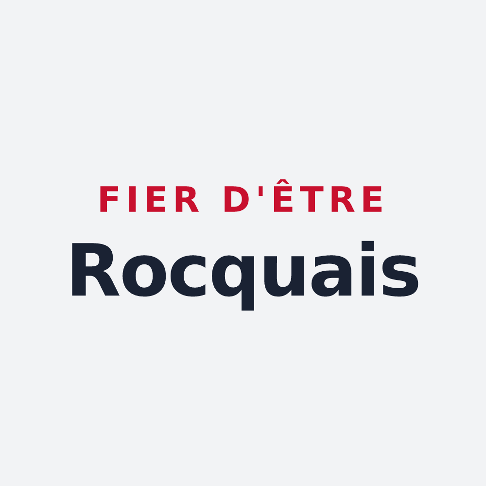 Poster « Fier d'être Rocquais » — design pour Rocques