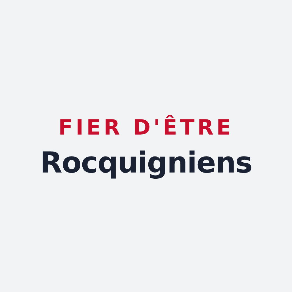 Poster « Fier d'être Rocquigniens » — design pour Rocquigny