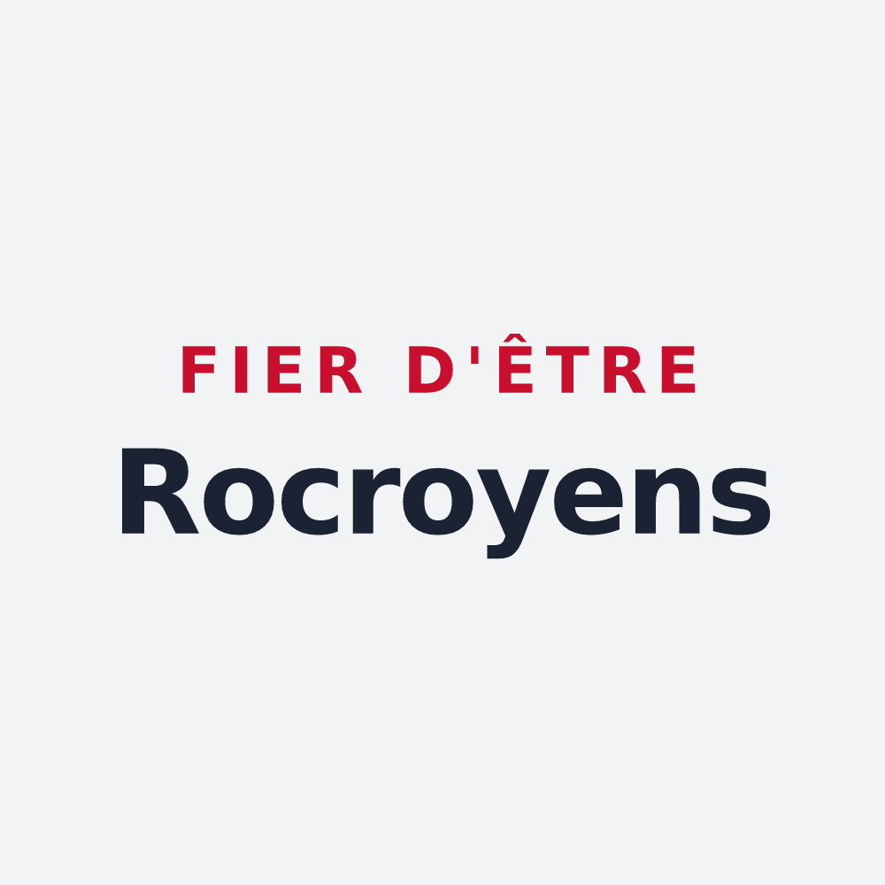 Poster « Fier d'être Rocroyens » — design pour Rocroi