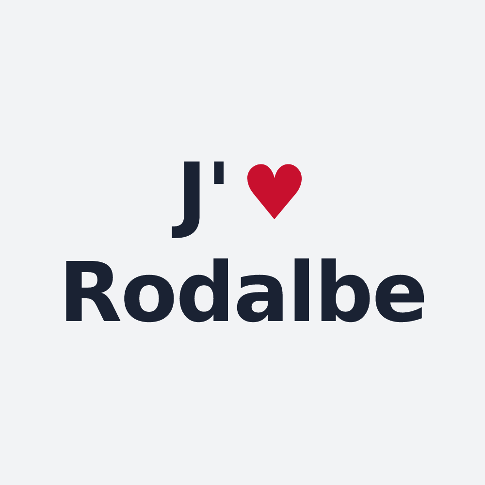 Poster personnalisé Rodalbe — design J'aime Rodalbe