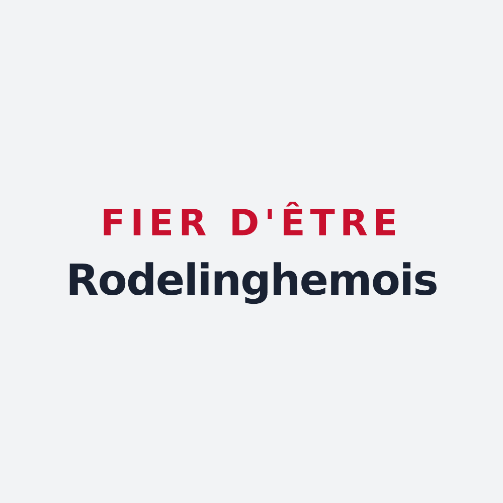 Poster « Fier d'être Rodelinghemois » — design pour Rodelinghem