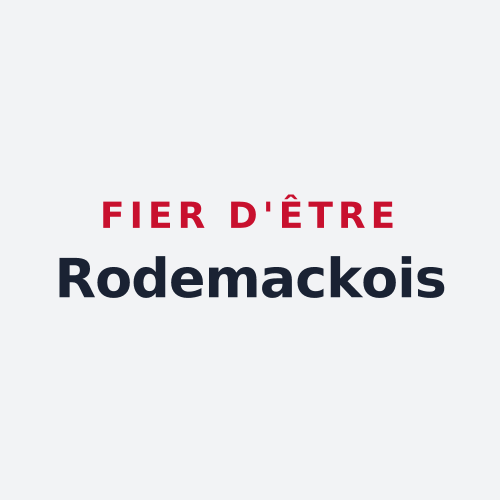Poster « Fier d'être Rodemackois » — design pour Rodemack