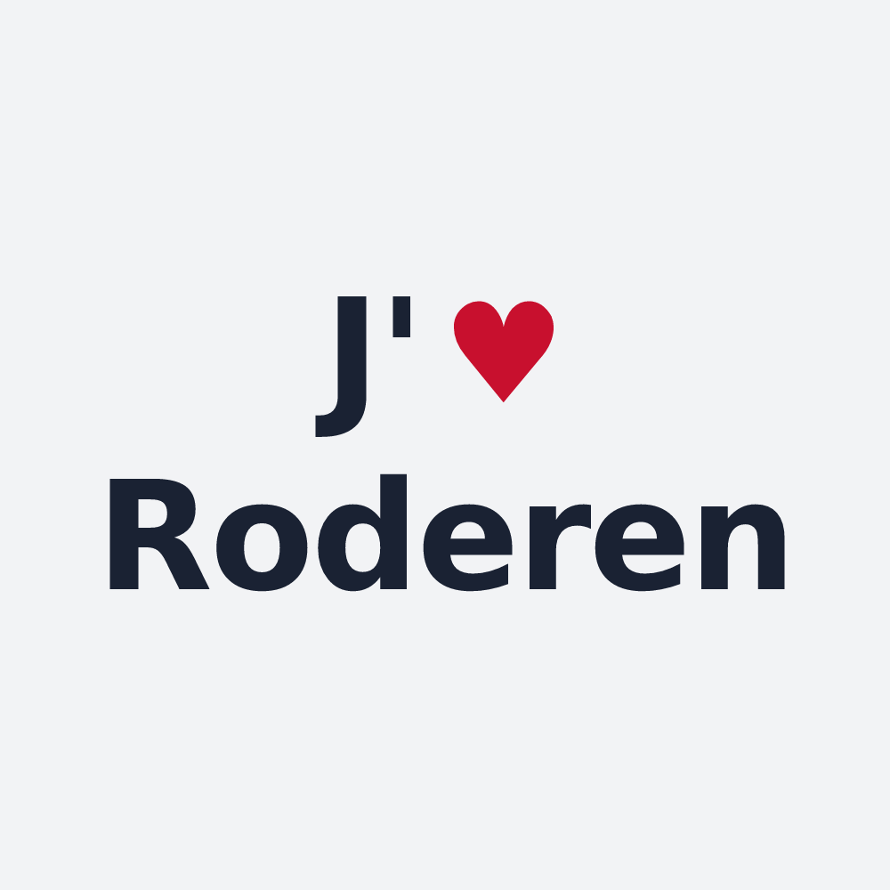Poster personnalisé Roderen — design J'aime Roderen