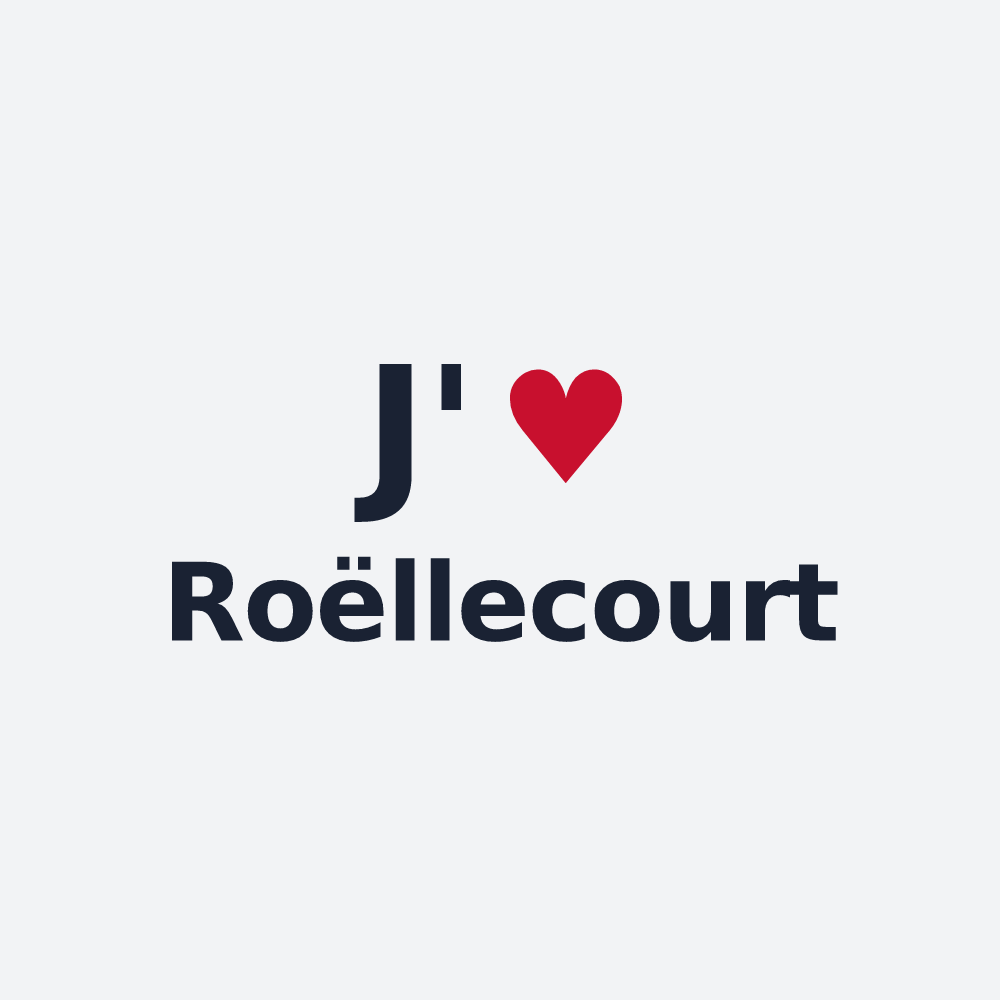 Poster personnalisé Roëllecourt — design J'aime Roëllecourt