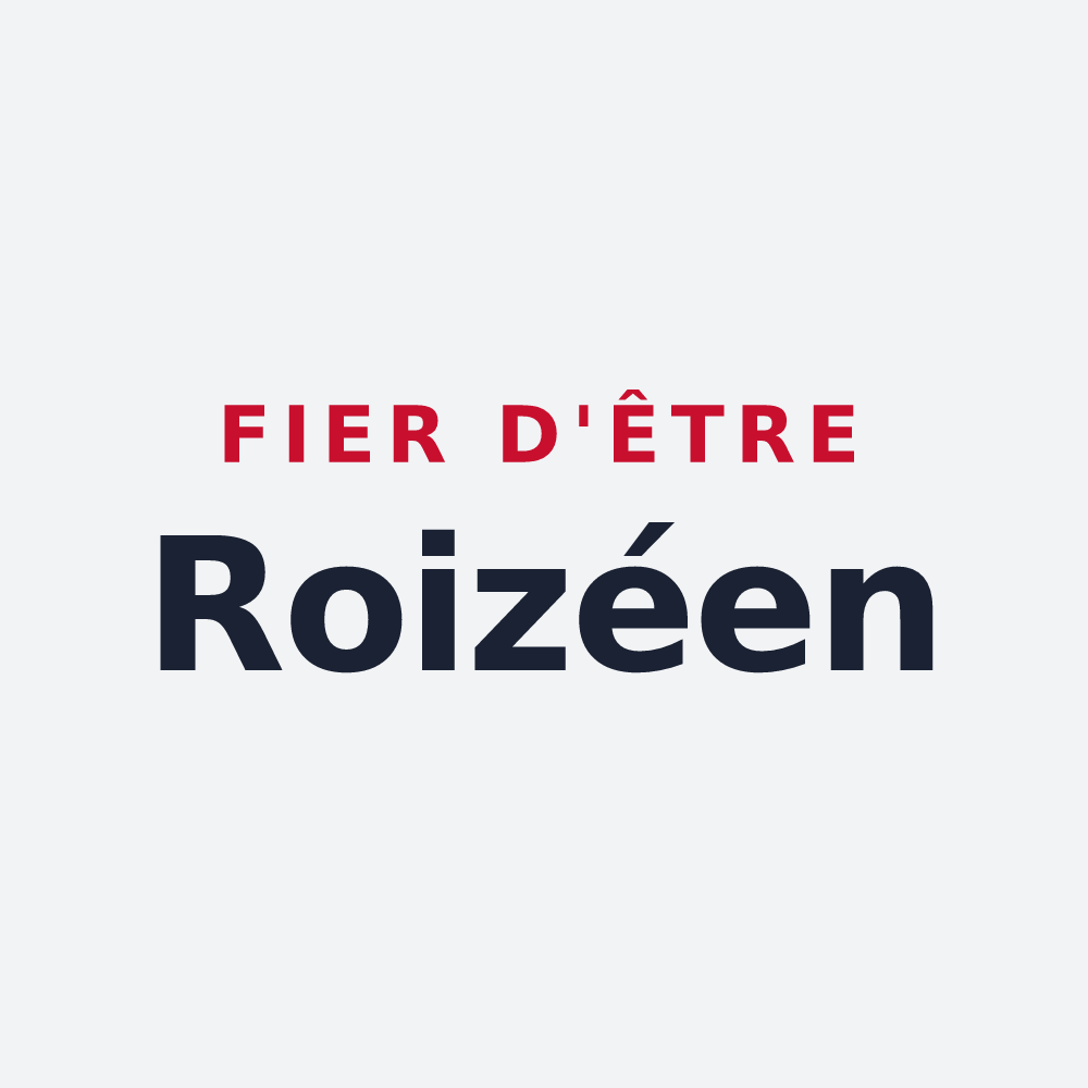 Poster « Fier d'être Roizéen » — design pour Roëzé-sur-Sarthe