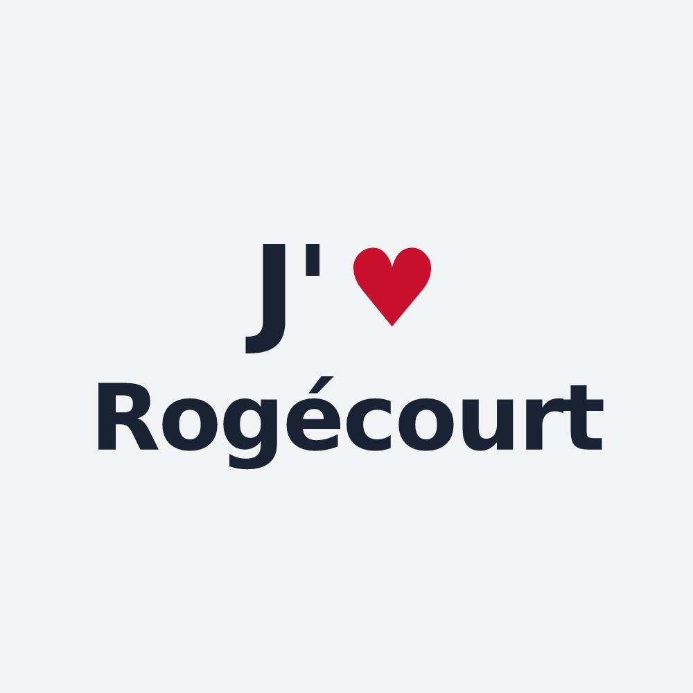 Poster personnalisé Rogécourt — design J'aime Rogécourt