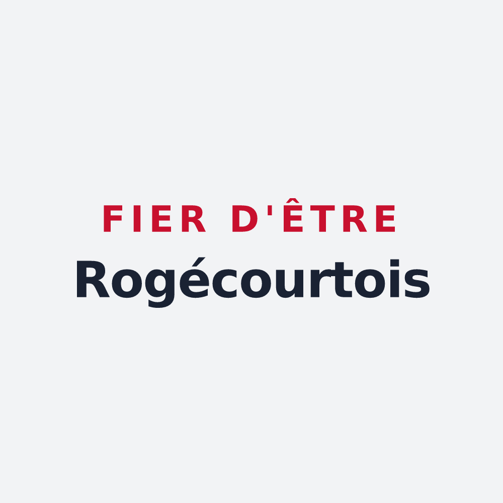 Poster « Fier d'être Rogécourtois » — design pour Rogécourt