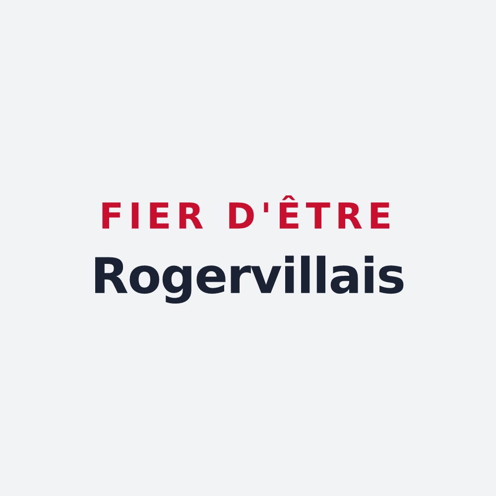 Poster « Fier d'être Rogervillais » — design pour Rogerville