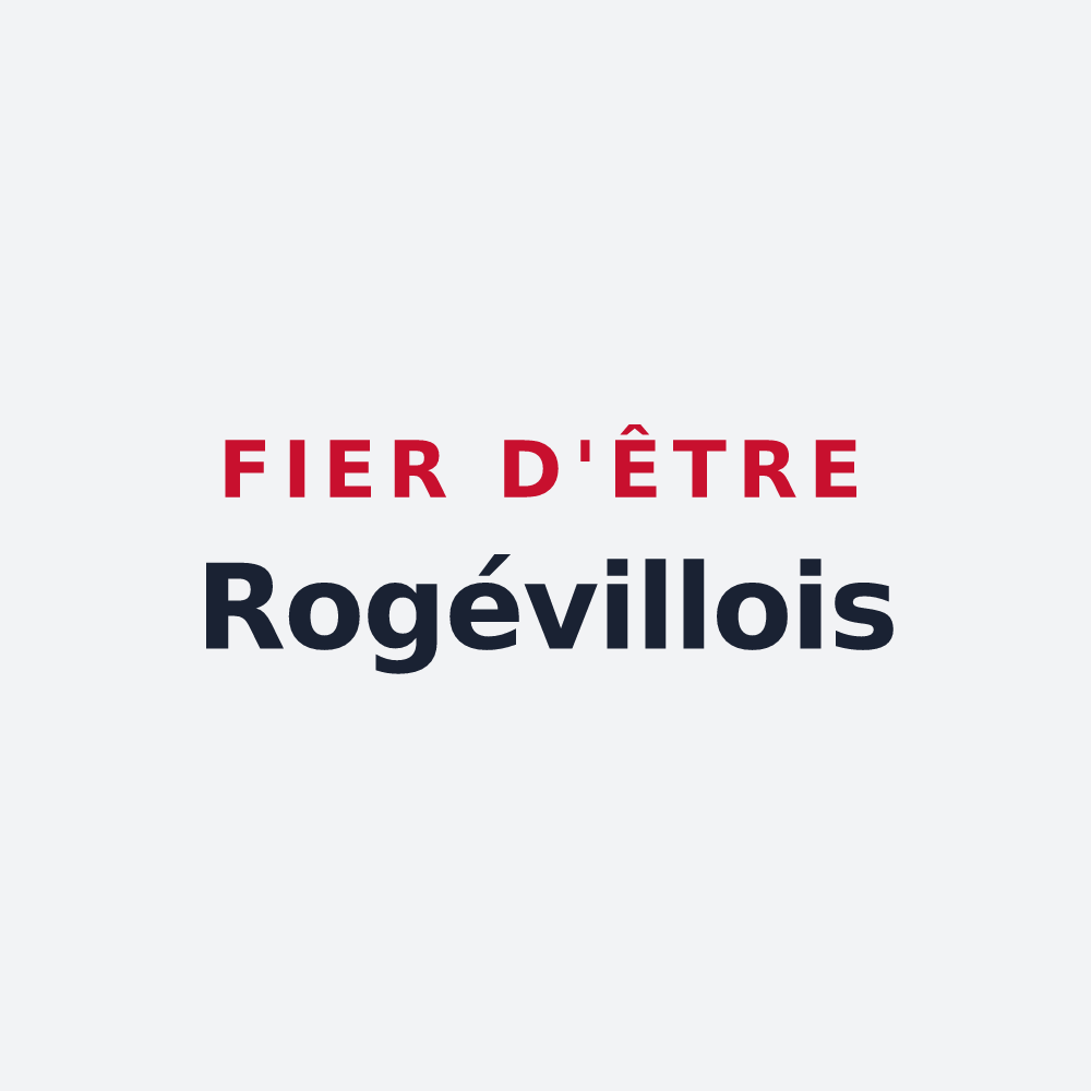 Poster « Fier d'être Rogévillois » — design pour Rogéville