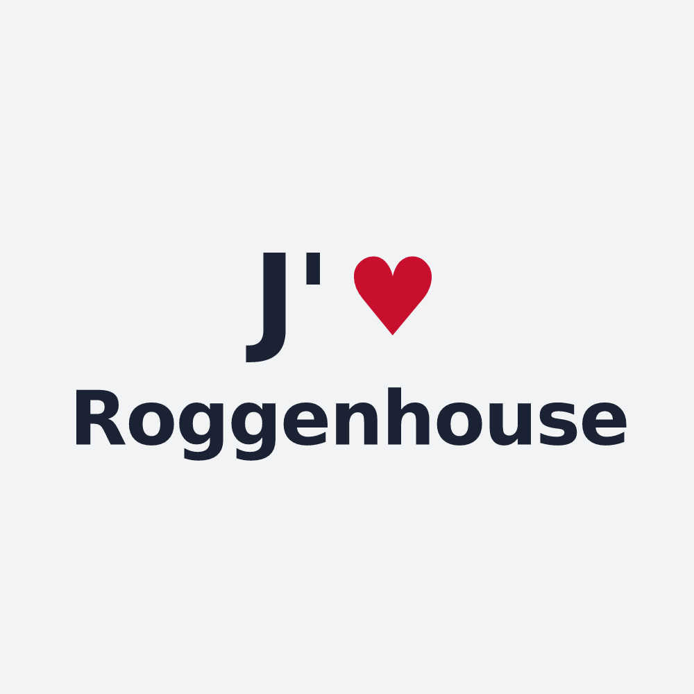 Poster personnalisé Roggenhouse — design J'aime Roggenhouse