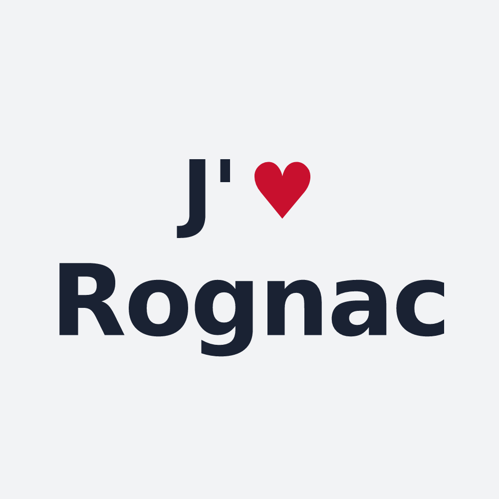 Poster personnalisé Rognac — design J'aime Rognac