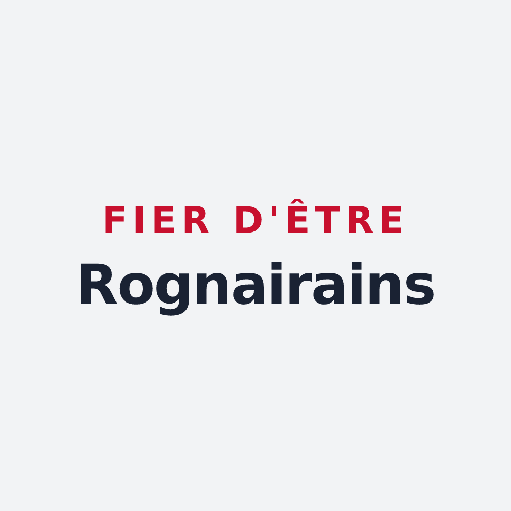 Poster « Fier d'être Rognairains » — design pour Rognaix