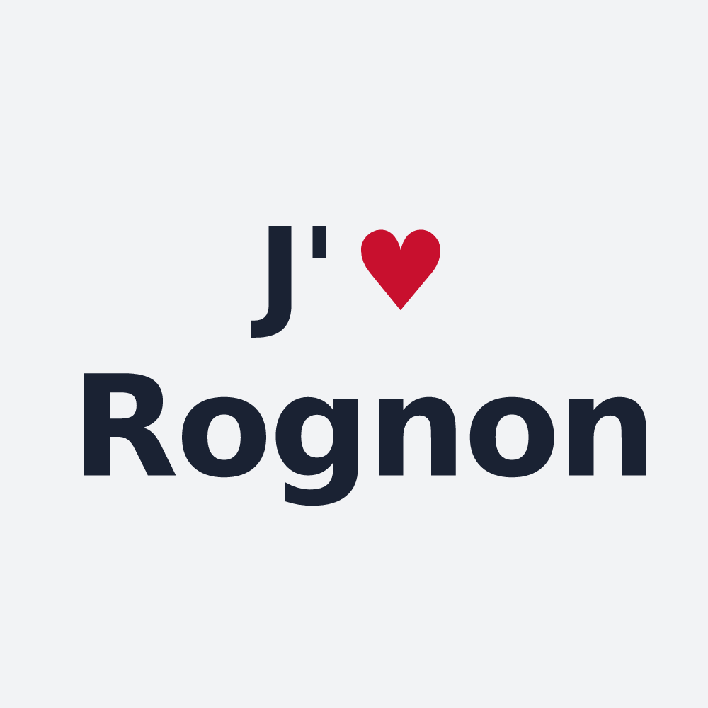 Poster personnalisé Rognon — design J'aime Rognon
