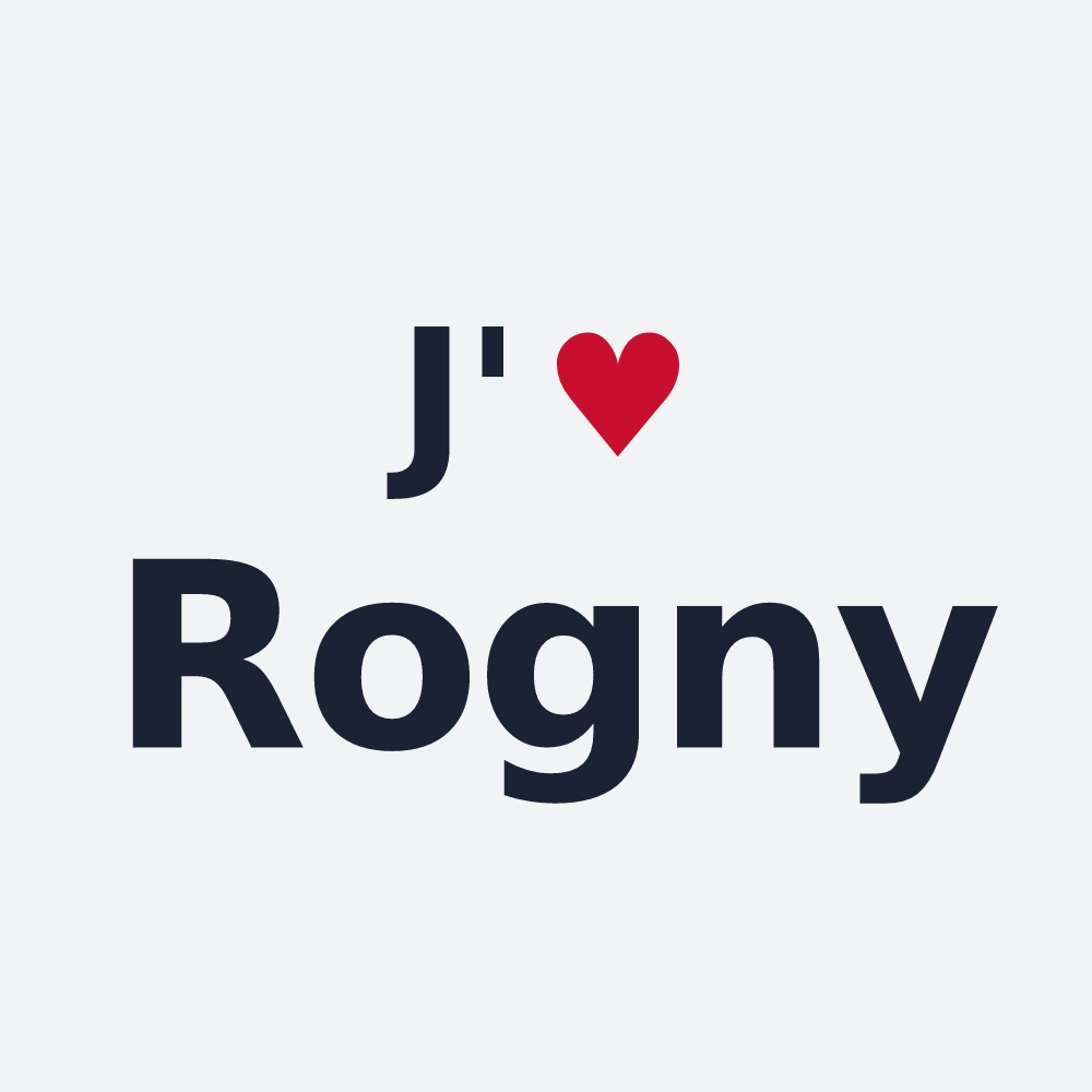 Poster personnalisé Rogny — design J'aime Rogny