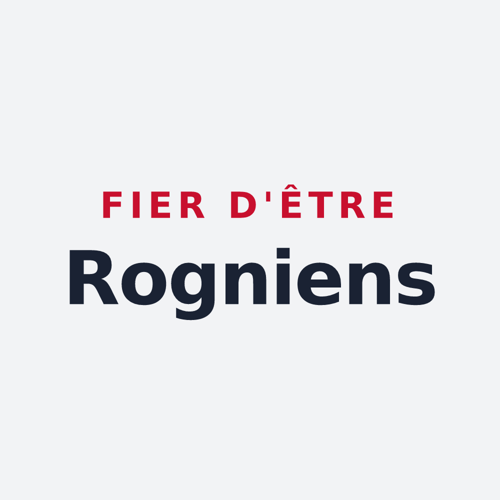 Poster « Fier d'être Rogniens » — design pour Rogny