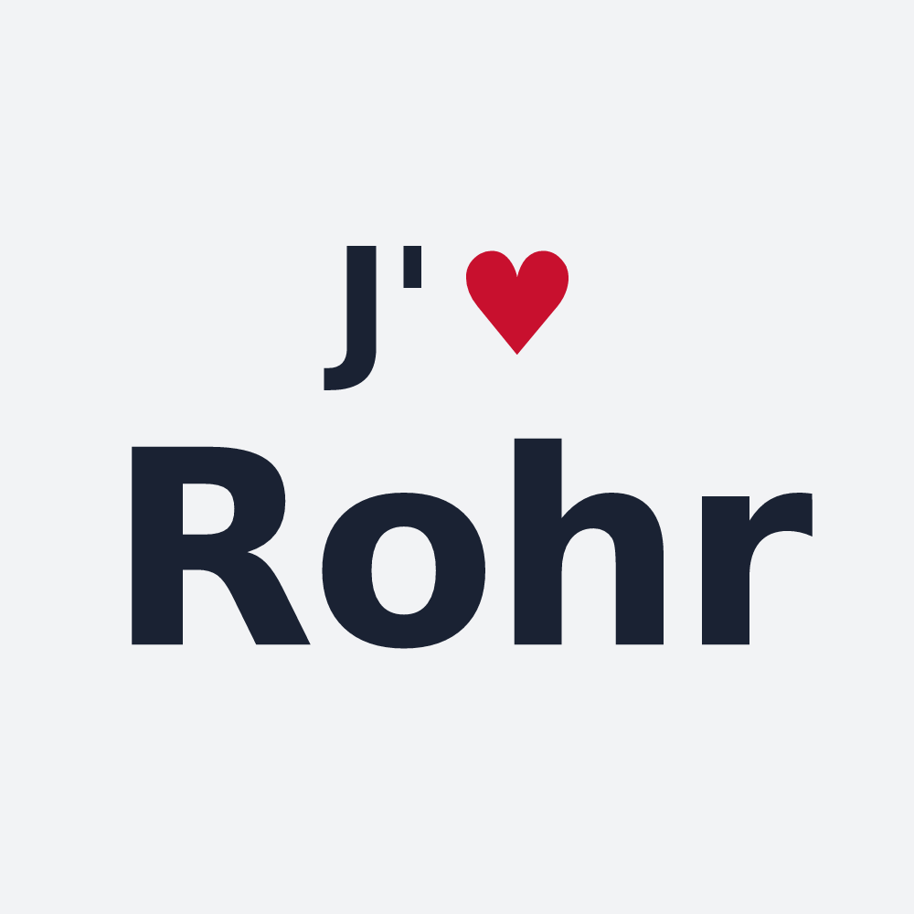Poster personnalisé Rohr — design J'aime Rohr