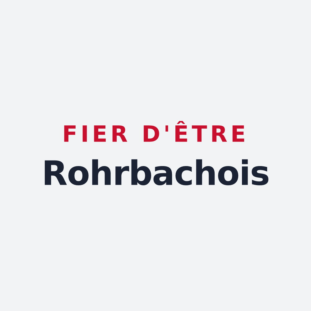 Poster « Fier d'être Rohrbachois » — design pour Rohrbach-lès-Bitche