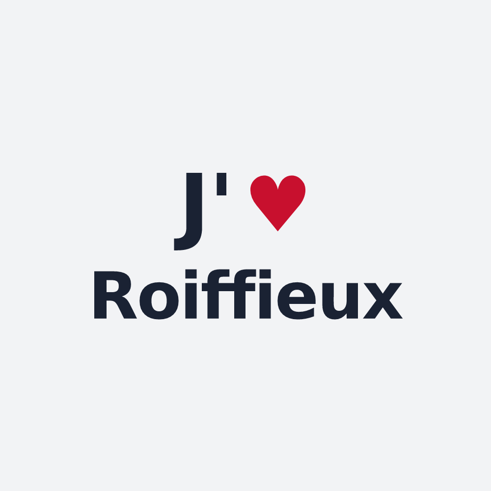Poster personnalisé Roiffieux — design J'aime Roiffieux