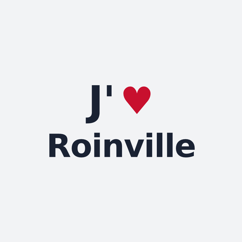 Poster personnalisé Roinville — design J'aime Roinville