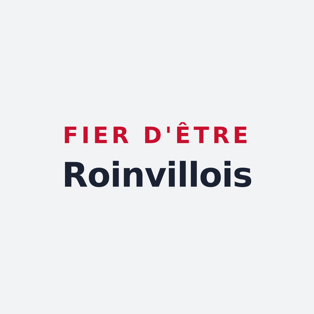 Poster « Fier d'être Roinvillois » — design pour Roinville