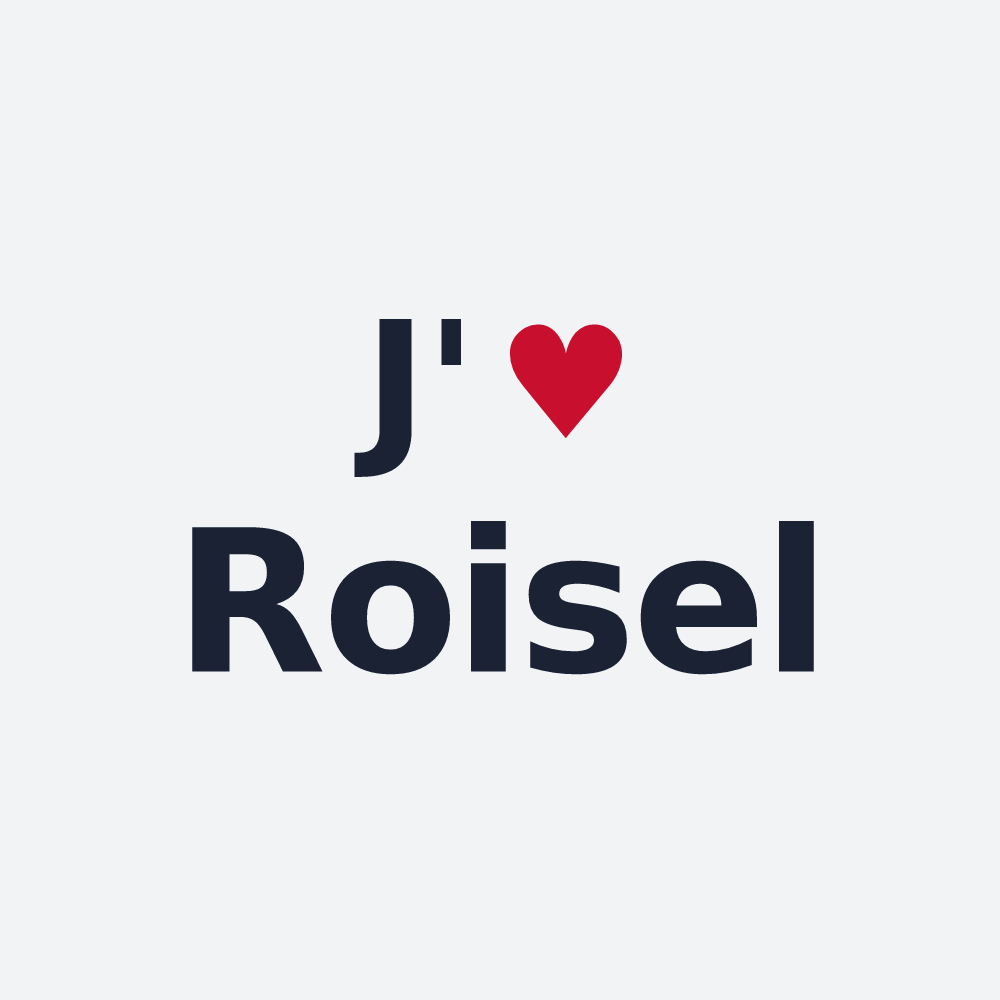 Poster personnalisé Roisel — design J'aime Roisel