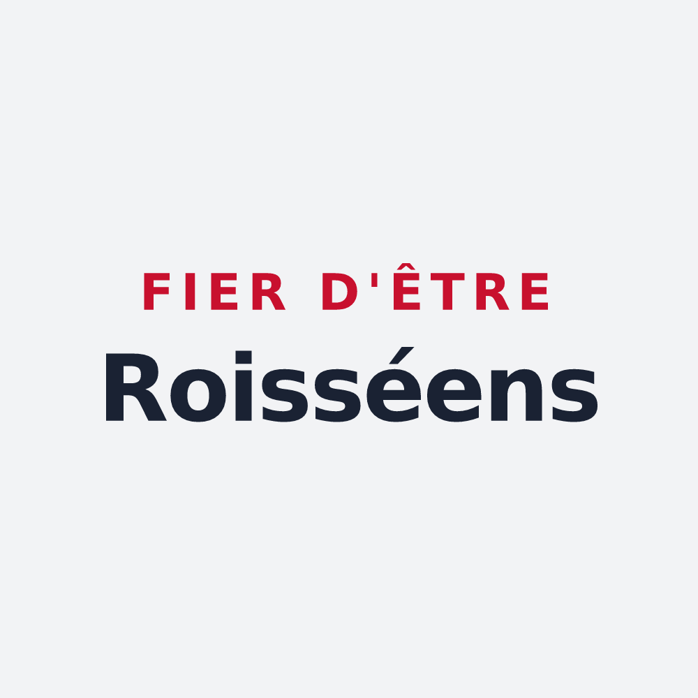 Poster « Fier d'être Roisséens » — design pour Roissy-en-Brie