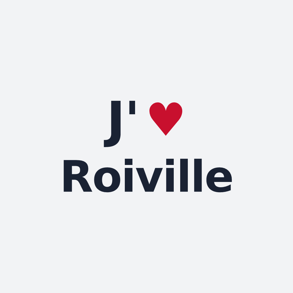 Poster personnalisé Roiville — design J'aime Roiville