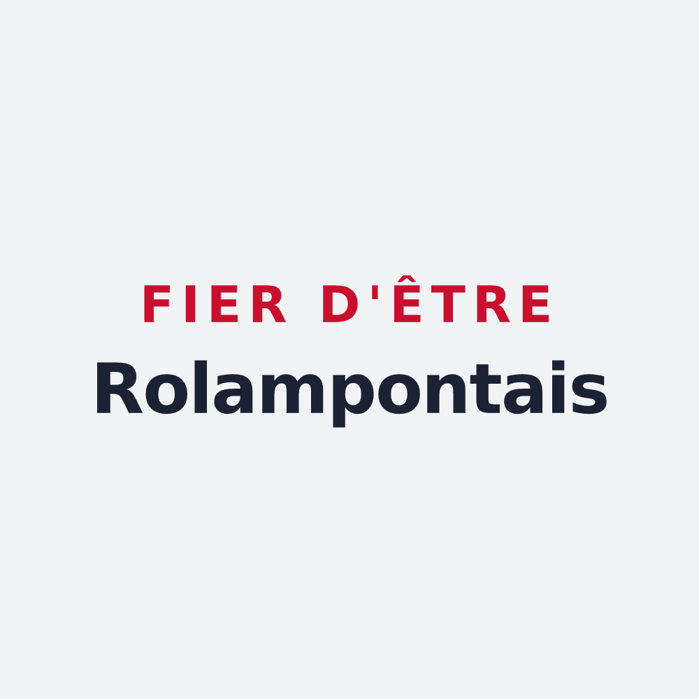 Poster « Fier d'être Rolampontais » — design pour Rolampont