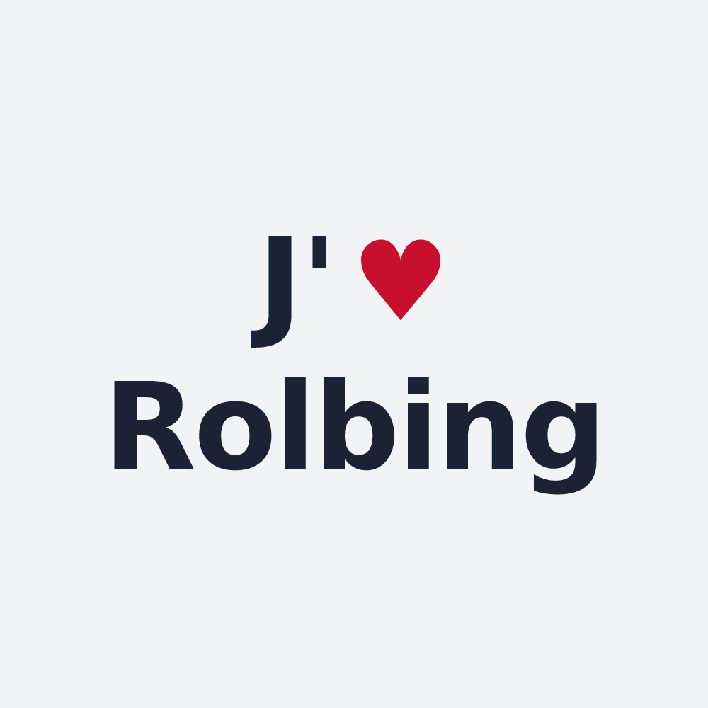 Poster personnalisé Rolbing — design J'aime Rolbing